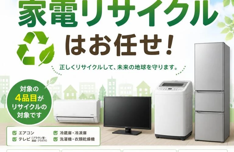 四街道市での家電リサイクルはお任せ！