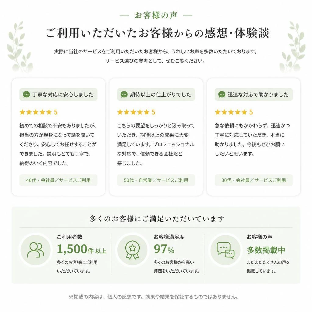 お客様の声